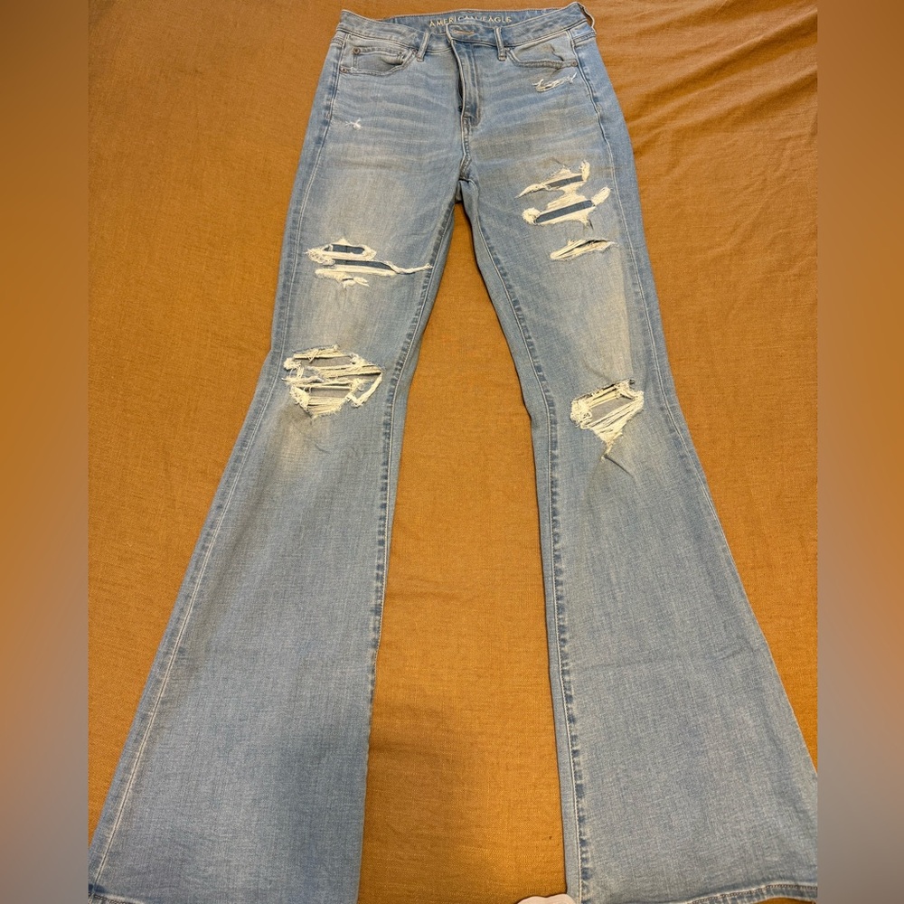 American Eagle Light Wash Flare Jeans